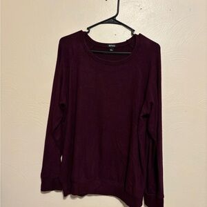 Buffalo David Bitton Purple Crewneck Hoodie Relaxed Fit